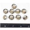 Image 1 : #291 SET 9 STAYBRITE  RCMP QUEENS CROWN BUTTONS