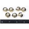 Image 1 : #292 SET 7 STAYBRITE  RCMP QEII BUTTONS SCULLY