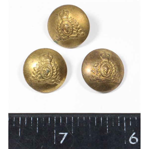 #293 RCMP QUEENS CROWN BUTTONS MADE IN ENGLAND
