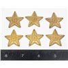 Image 1 : #300 WW2 RCMP SERVICE BADGE STAR LOT OF 6 METAL