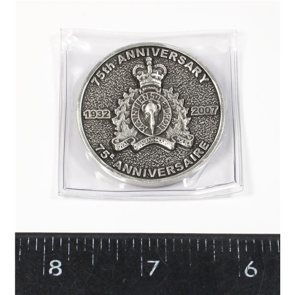 #307 2007 RCMP PRINCE EDWARD ISLAND CHALLENGE COIN