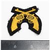 Image 1 : #312 RCMP CROSSED REVOLVERS BADGE YELLOW SILK