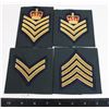 Image 1 : #316 LOT OF 4 RCMP SLIP ON RANK INSIGNIA INC.