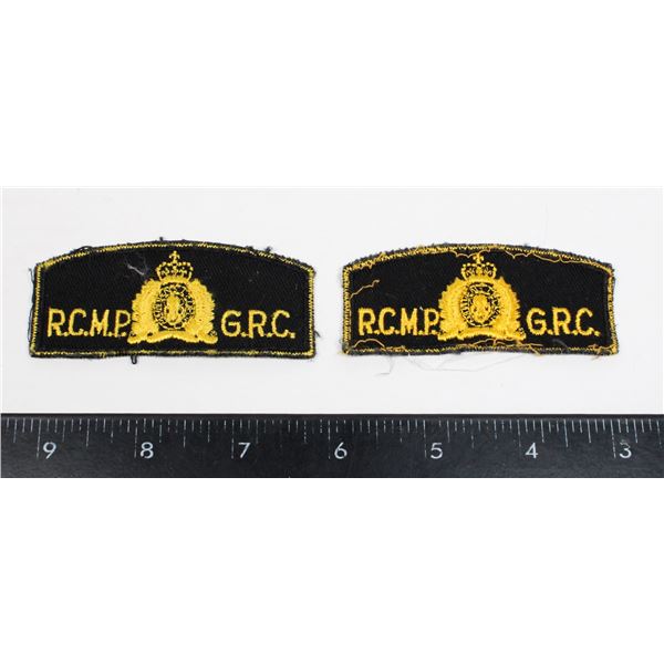 #325 RCMP GRC PATCH PAIR LOT OF 2
