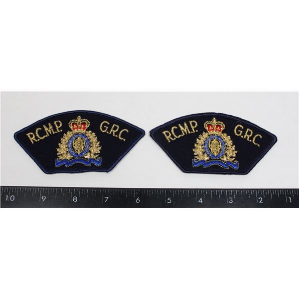 #328 20TH CENTURY RCMP GRC UNIFORM PATCH PAIR