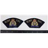 Image 1 : #328 20TH CENTURY RCMP GRC UNIFORM PATCH PAIR