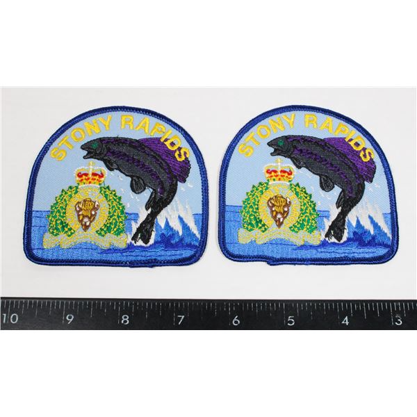#334 RCMP PATCH PAIR STONY RAPIDS SASKATCHEWAN