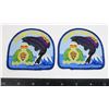 Image 1 : #334 RCMP PATCH PAIR STONY RAPIDS SASKATCHEWAN
