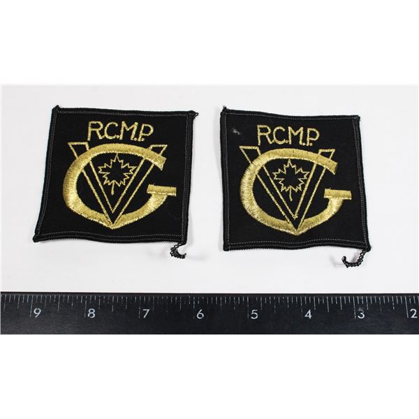 #340 PAIR ROYAL CANADIAN MOUNTED POLICE PATCHES