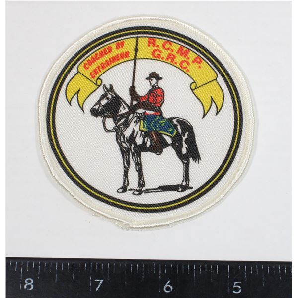#342 COACHED BY R.C.M.P RCMP PATCH INSIGNIA