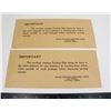 Image 1 : #350 PAIR PACKING SLIP ENVELOPES RCMP AIR DIVISION