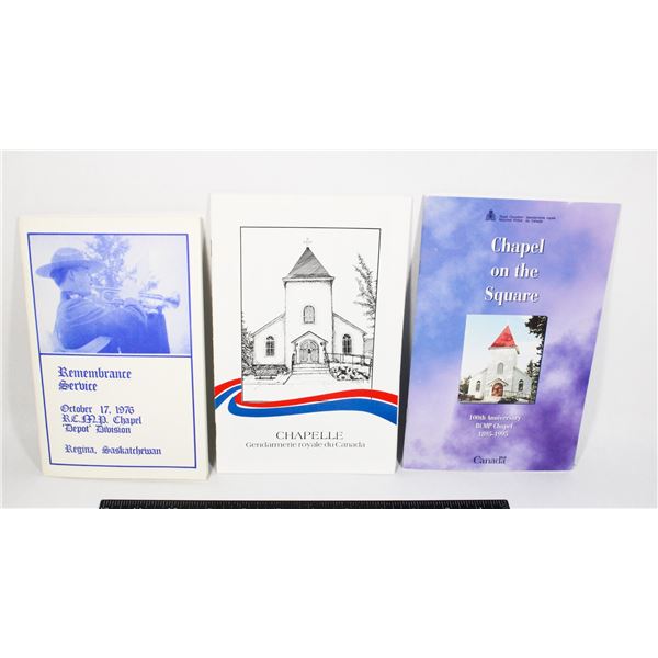 #352 RCMP CHAPEL + REMEBRANCE SERVICE DOCUMENTS