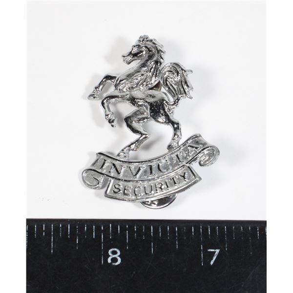 #396 INVICTA SECURY CAP BADGE INSIGNIA
