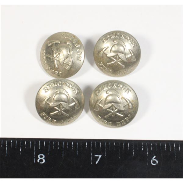 #400 VINTAGE EDMONTON FIRE DEPARTMENT BUTTONS