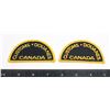 Image 1 : #407 PAIR CANADIAN CUSTOMS BILINGUAL INSIGNIA