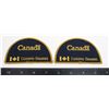 Image 1 : #408 PAIR CANADIAN CUSTOMS BILINGUAL INSIGNIA