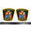 Image 1 : #413 PAIR FIRE DEPARTMENT BRAMPTON PATCHES