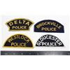 Image 1 : #416 4 CANADIAN POLICE PATCHES DELTA BROCKVILLE