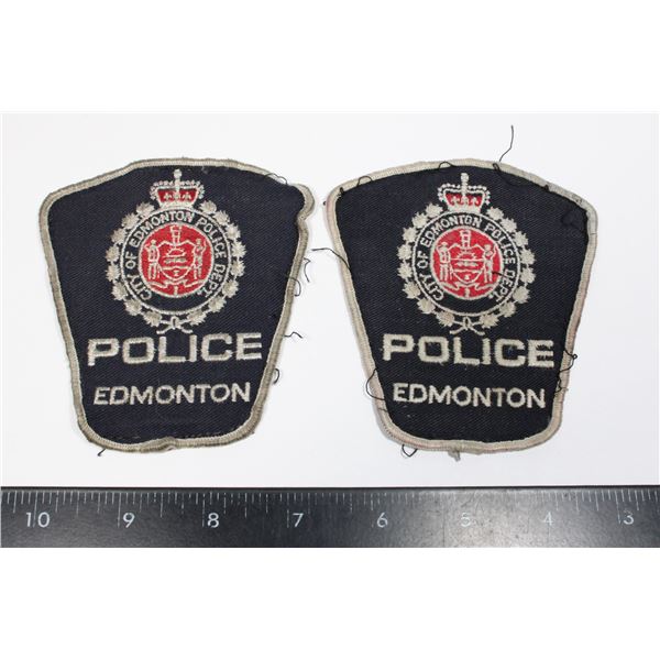 #428 POLICE EDMONTON 1900'S PATCH CREST PAIR