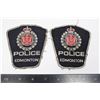 Image 1 : #428 POLICE EDMONTON 1900'S PATCH CREST PAIR