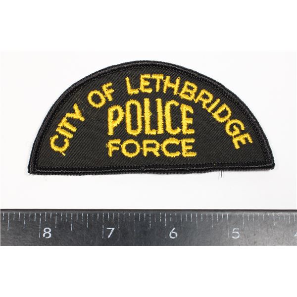 #431 CITY OF LETHBRIDGE POLICE FORCE PATCH ALBERTA