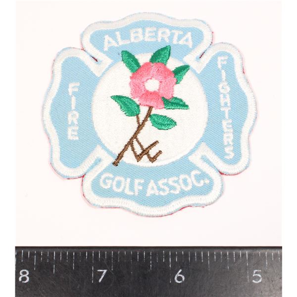 #436 ALBERTA FIRE FIGHTERS GOLD ASSOCIATION PATCH