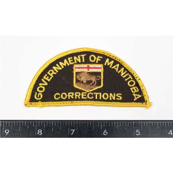 #448 GOVERNMENT OF MANITHOBA CORRECTIONS PATCH