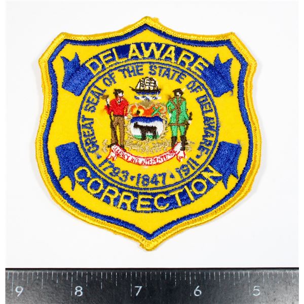 #449 USA DELAWARE CORRECTION PATCH INSIGNIA