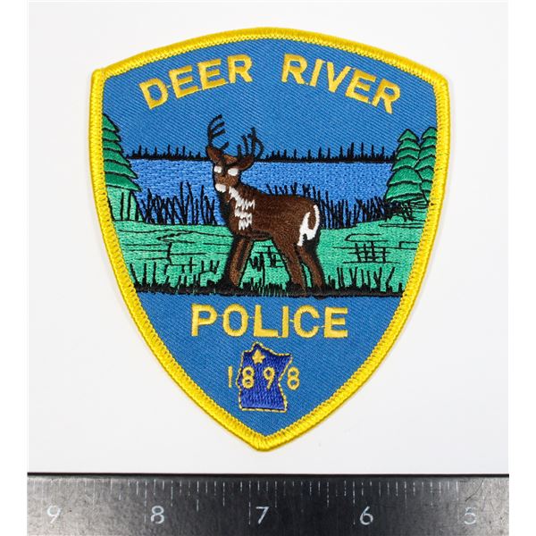 #453 DEER RIVER POLICE PATCH CREST UNITED STATES