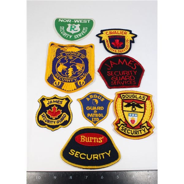 #460 CAVALIER + ASSORTED CANADIAN SECURITY PATCHES