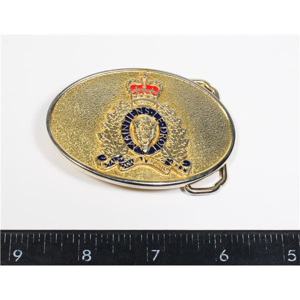 #462 RCMP METAL BELT BUCKLE MADE IN CANADA