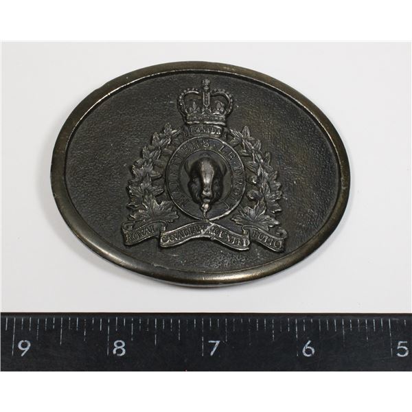 #465 RCMP METAL BELT BUCKLE WYOMING LIMITED ED