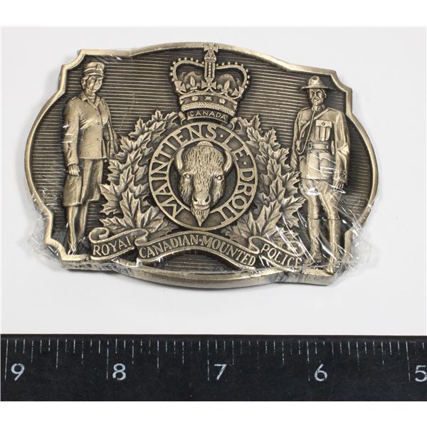 #467 SEALED RCMP BELT BUCKLE EDMONTON ALBERTA