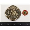 Image 1 : #470 CALGARY FIREFIGHTERS ASSOCIATION BELT BUCKLE