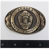Image 1 : #472 USA ALASKA STATE TROOPERS POLICE BELT BUCKLE
