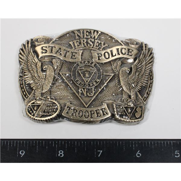 #473 SEALED NEW JERSEY STATE POLICE TROOPER BUCKLE