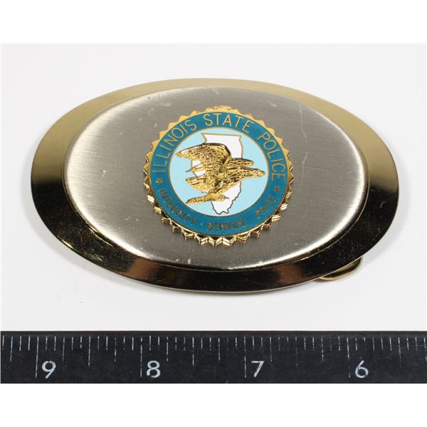 #477 ILLINOIS STATE POLICE BELT BUCKLE