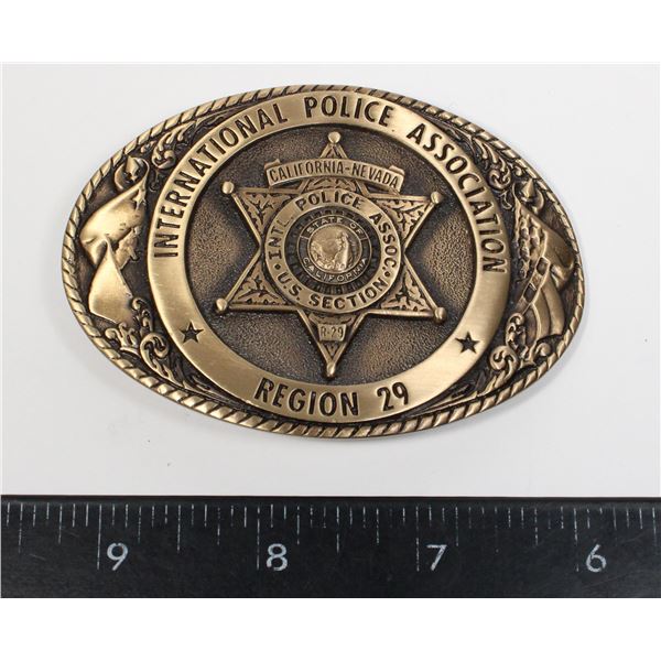 #481 INTERNATIONAL POLICE ASSOCIATION BELT BUCKLE