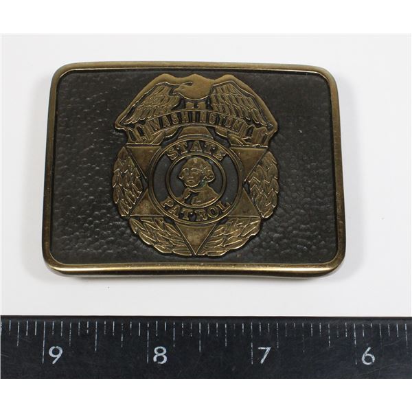 #485 WASINGTON STATE PATROL POLICE BELT BUCKLE