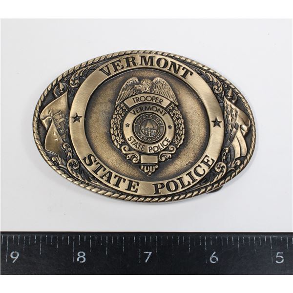 #488 VERMONT STATE POLICE BELT BUCKLE