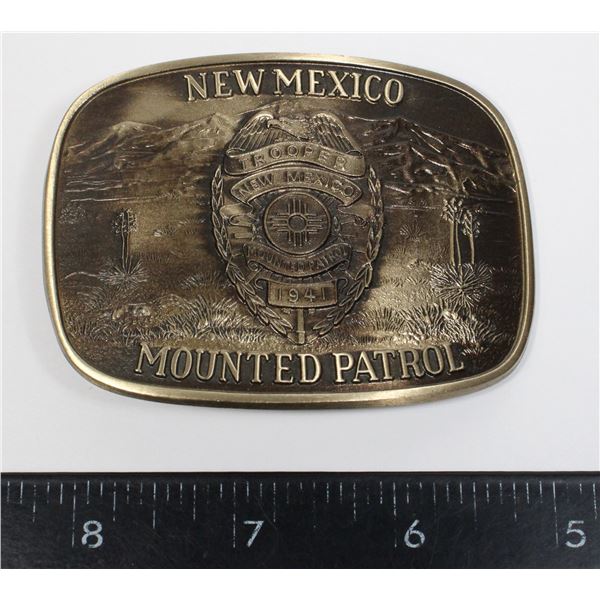 #489 NEW MEXICO MOUNTED PATROL BELT BUCKLE