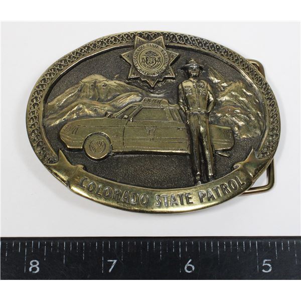 #490 COLORADO STATE PATROL BELT BUCKLE