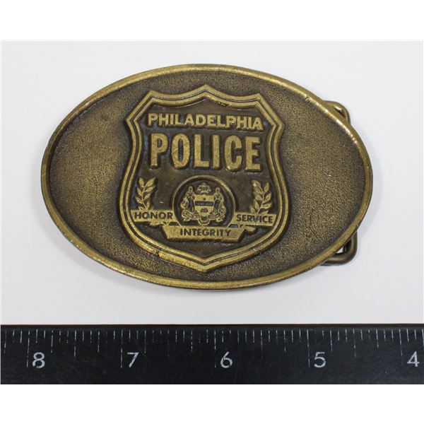 #491 PHILADELPHIA POLICE USA BELT BUCKLE