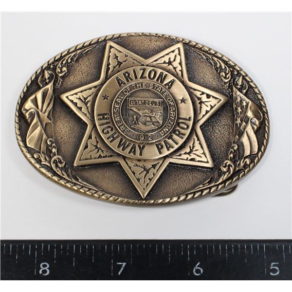 #495 ARIZONA HIGHWAY PATROL BELT BUCKLE #0628