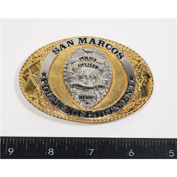 #497 SAN MARCOS POLICE DEPARTMENT TEXAS BUCKLE