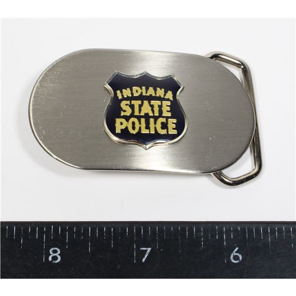 #499 INDIANA STATE POLICE BELT BUCKLE SMALL SIZED