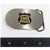Image 1 : #499 INDIANA STATE POLICE BELT BUCKLE SMALL SIZED