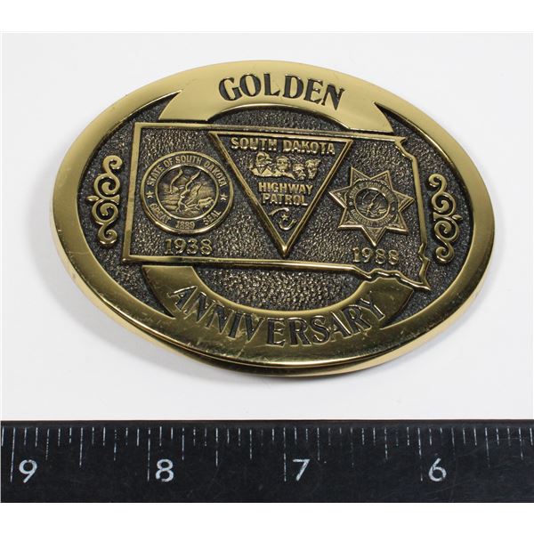 #500 SOUTH DAKOTA HIGHWAY PATROL 1988 BELT BUCKLE