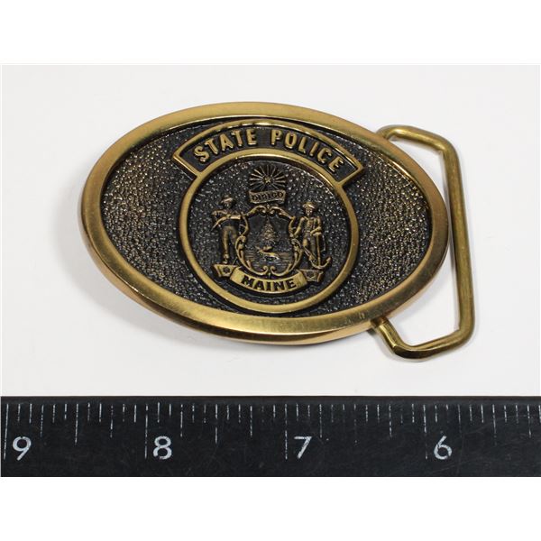 #503 MAIN STATE POLICE BELT BUCKLE SMALL SIZE