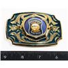 Image 1 : #512 PICTURE BELT BUCKLE KANSAS HIGHWAY PATROL